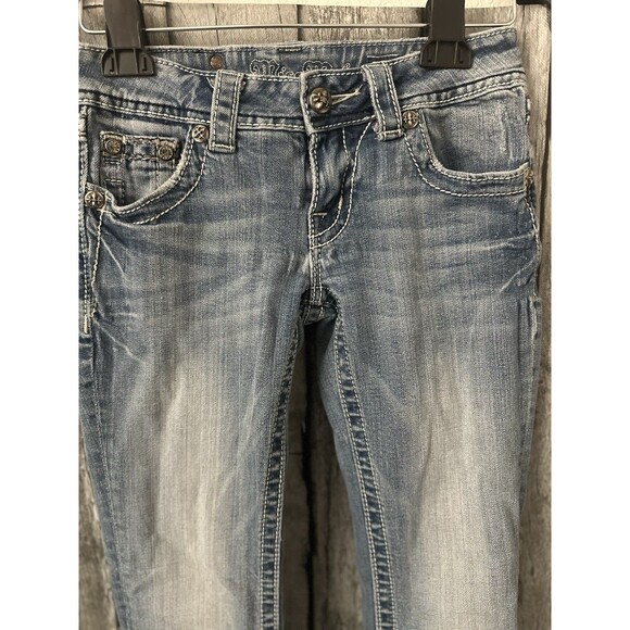 Miss Me Jeans easy boot cut JP5497B denim womens Size 25 Dark Blue Jeans - Picture 2 of 7